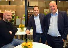 Kristof Bellemans inkoper groenten van Colruyt en Ronnie Kersten en Jurgen Verheyen van Fresh Forward.